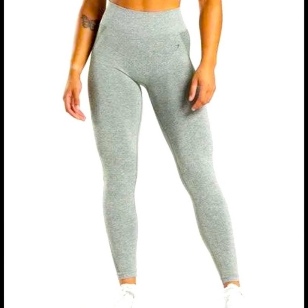 Hurley green workout‎ active wear stretch leggings pants L